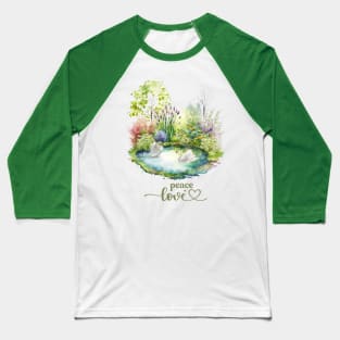 Garden Pond Melody 1 Baseball T-Shirt